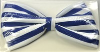 Bow tie strpes blue/white