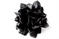 Flower glitter black with iron wire