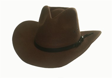 Rodeo hat brown (H=13 cm)