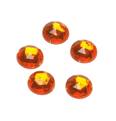 Strass-kreis Orange 24 Stück (10 mm)