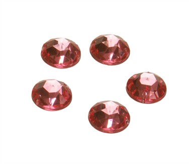 Stenen rond roze 24 st. (15 mm)