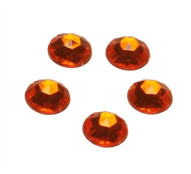 Strass-kreis orange 24 Stück (15 mm)