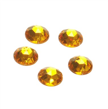 Strass-kreis gold 24 Stück (15 mm)