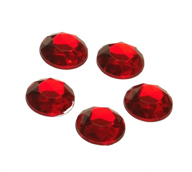 Stenen rond rood 24 st. (20 mm)