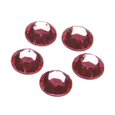 Stenen rond pink 24 st. (20 mm)