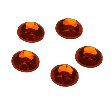 Strass-kreis Orange 24 Stück (20 mm)