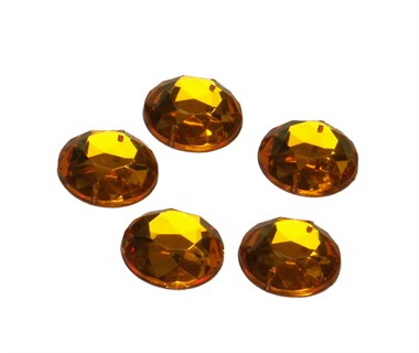 Strass-kreis Gold 24 Stück (20 mm)