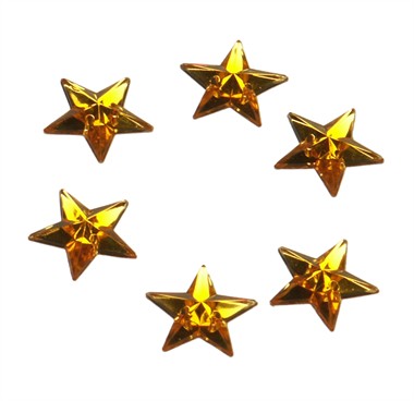 Strass star gold 24 pcs (15 mm)