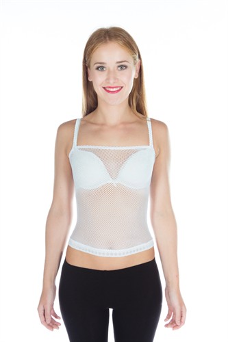 Top netcloth white one size