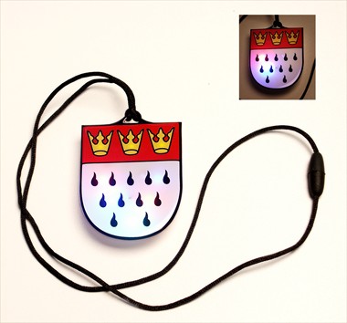 Kette mit Blinkie Kölner Wappen 