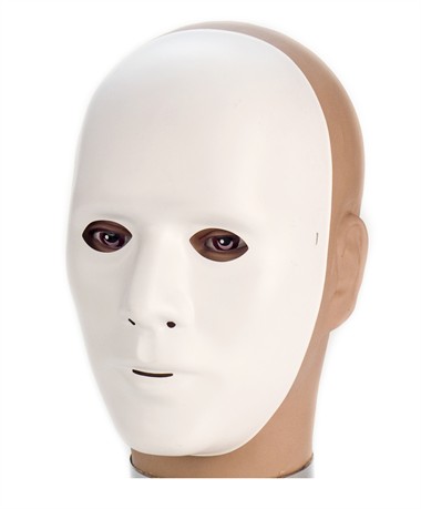 Maske Herr weiss unbemahlt