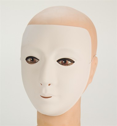 Mask woman white unpainted