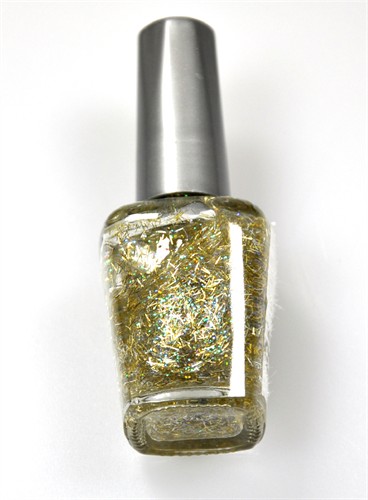 Nagellack Glitzer gold 