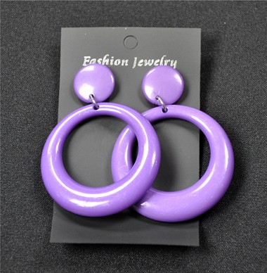 Earrings Purple