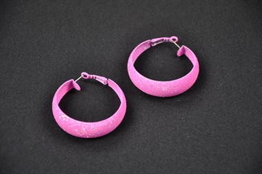 Earrings glitter Pink