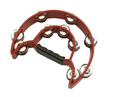 Tambourin Top-Qualität rot (Ø=23 cm)