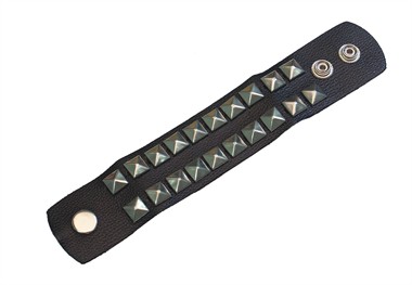 Punker armband dubbel (B=4 cm)