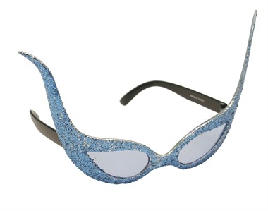 Glitter-brille space Blau