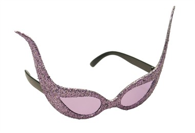 Glitter-brille space Lila