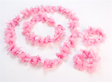 hawai necklace A+S-band pink/white