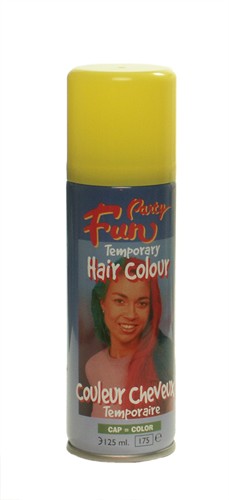 Haircolour spray yellow 