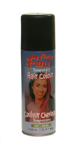 Haircolour spray black 