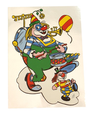 Fensterkleber 2 Clowns (33x22 cm)