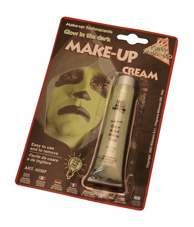 Glow in the dark make-up tube halloween