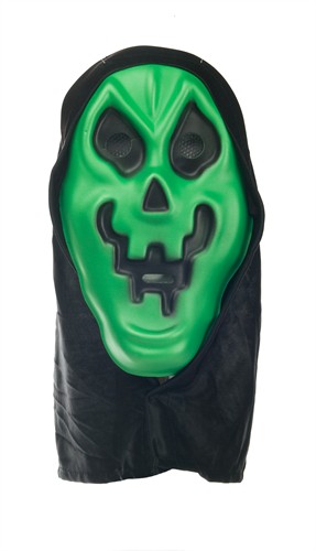 Masker ghost domino halloween (groen)