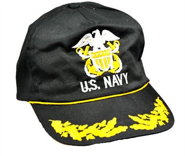 US Navy cap black