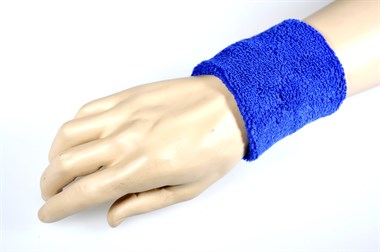 Sweat wrist-bands (2pc.) cobalt blue