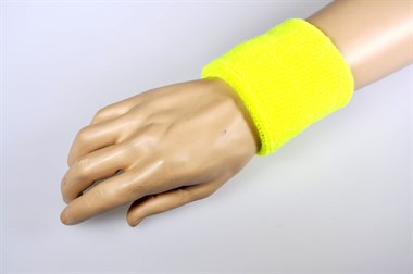 Sweat wrist-bands (2pc.) neon yellow