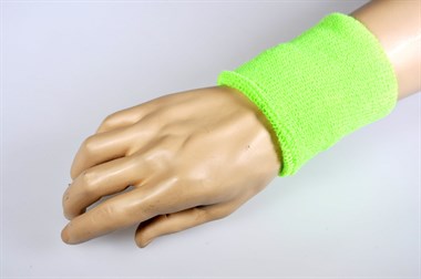 Sweat wrist-bands (2pc.) neon green