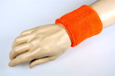 Sweat wrist-bands (2pc.) neon orange