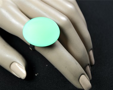 Ring neon groen rond 30mm