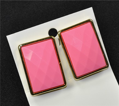 Oorbellen neon pink