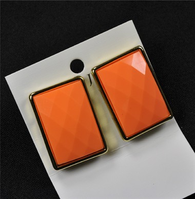 Oorbellen neon oranje