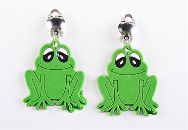 Earrings frog