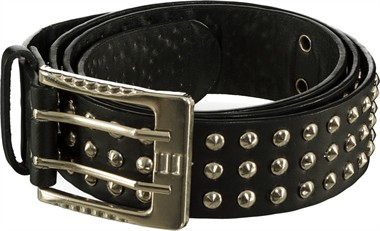 Riem met studs zwart 