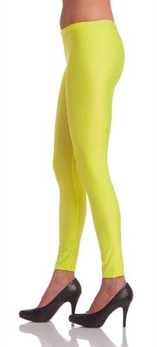 Legging neon geel stretch