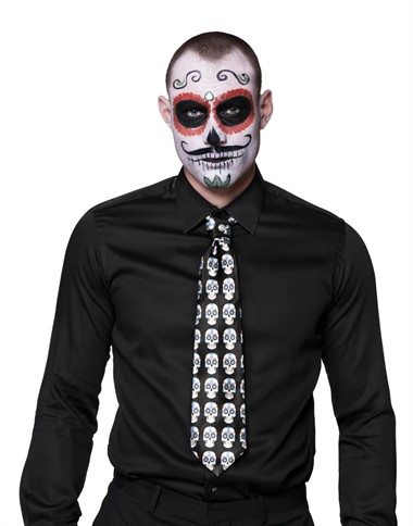 Krawatte Calavera Day of the Dead Halloween