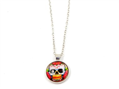 Kette Day of the Dead silber