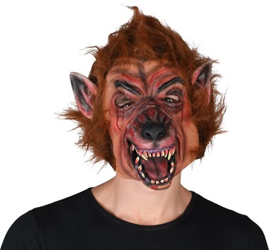 Maske Werwolf mit Haar