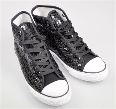 Shoes black  sequins 