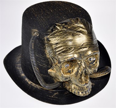 Top hat skull with LED+batt.