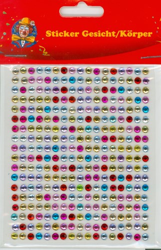 Sticker round colorful 4mm