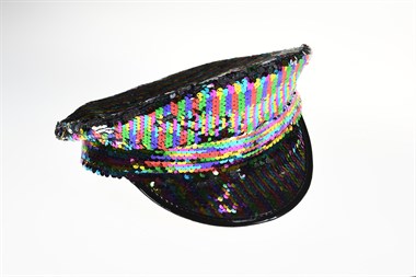 Cap sequins colorful