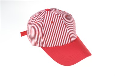 Cap red / white striped