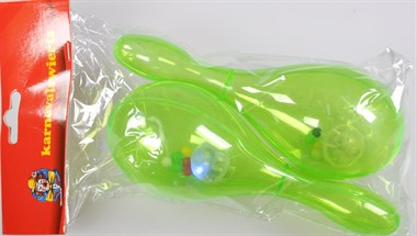 Rattle green with LED (2pcs.)