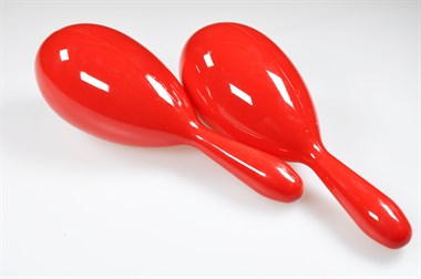 Rattle red 19cm 2 pieces